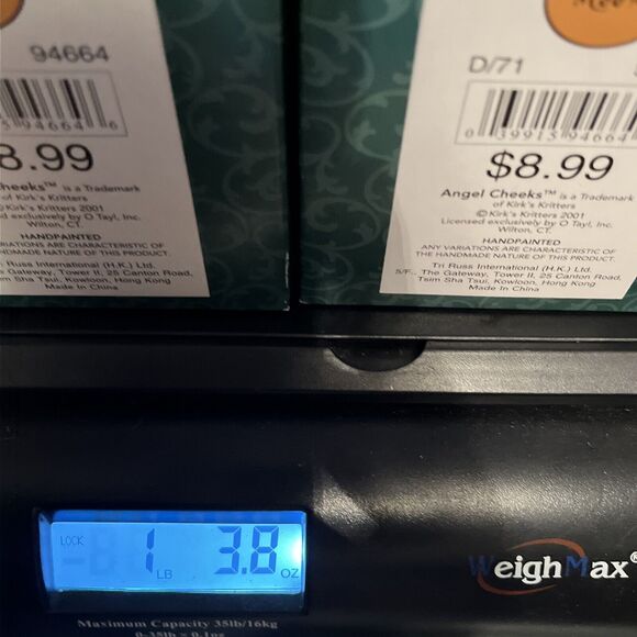 Angel Cheeks Christmas Ornaments, Set of 4 New In Box - Picture 10 of 10